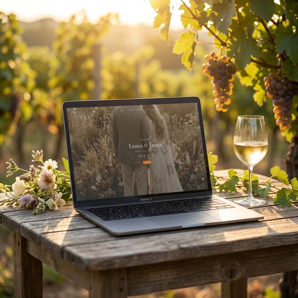 Vineyard Romance Wedding Website