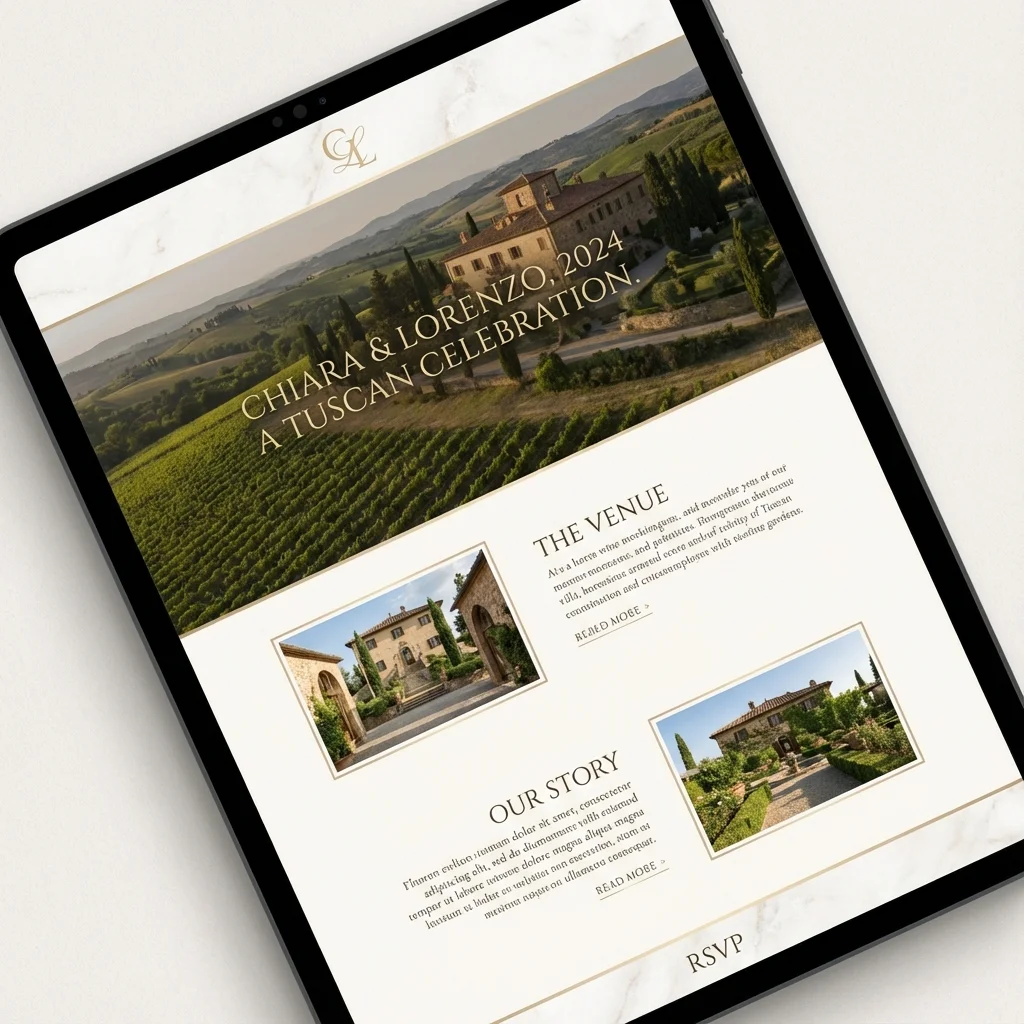 Luxury Destination Wedding Website